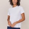 Promo 🔔 White Stuff Women Pure Cotton Embroidered Regular Fit T-Shirt 👍