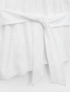 Flash Sale 🔥 White Stuff Women Pure Cotton Brodierie T-Shirt 🔔 -Women's Holiday Shop Sales SD 08 T83 5110 Z0 X EC 3