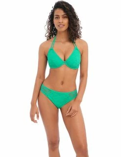 New ✨ Freya 👙 Bikinis Sundance Plunge Halterneck 👙 Bikini Top 🌟 -Women's Holiday Shop Sales SD 10 T13 1020 XS X EC 1
