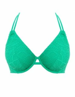 New ✨ Freya 👙 Bikinis Sundance Plunge Halterneck 👙 Bikini Top 🌟 -Women's Holiday Shop Sales SD 10 T13 1020 XS X EC 90