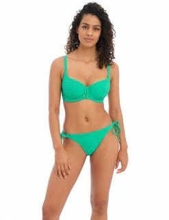 Promo 😍 Freya 👙 Bikinis Sundance Tie Side Hipster 👙 Bikini Bottoms 💯 -Women's Holiday Shop Sales SD 10 T13 1021 XS X EC 1