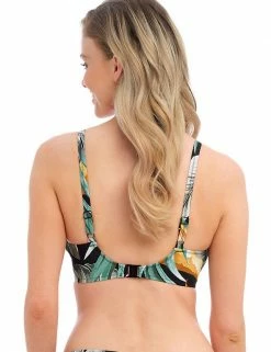 Promo 🎉 Fantasie 👙 Bikinis Bamboo Grove Botanical Wired Scoop Neck 👙 Bikini Top 🥰 -Women's Holiday Shop Sales SD 10 T13 2600 Y4 X EC 3