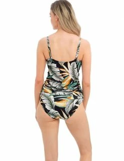Promo 😀 Fantasie Tankinis Bamboo Grove Printed Padded Twist Front Tankini 🛒 -Women's Holiday Shop Sales SD 10 T13 2603 Y4 X EC 2