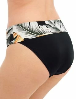 Cheapest 👏 Fantasie 👙 Bikinis Bamboo Grove Botanical Roll Top 👙 Bikini Bottoms 🎉 -Women's Holiday Shop Sales SD 10 T13 2605 Y4 X EC 1