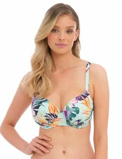 Outlet 👏 Fantasie 👙 Bikinis Paradiso Floral Wired Scoop Neck 👙 Bikini Top 💯