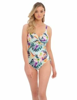 Wholesale 😍 Fantasie 🩱 Swimsuits Paradiso Printed Wired Twist Front Ruched 🩱 Swimsuit 👏 -Women's Holiday Shop Sales SD 10 T13 2611 E4 X EC 3