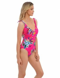 Discount ⌛ Fantasie 🩱 Swimsuits Halkidiki Floral Wired Plunge 🩱 Swimsuit 🛒 -Women's Holiday Shop Sales SD 10 T13 2615 A4 X EC 2