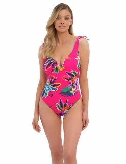 Discount ⌛ Fantasie 🩱 Swimsuits Halkidiki Floral Wired Plunge 🩱 Swimsuit 🛒 -Women's Holiday Shop Sales SD 10 T13 2615 A4 X EC 3