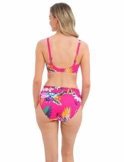 Brand new ⌛ Fantasie 👙 Bikinis Halkidiki Floral Print High Waisted 👙 Bikini Bottoms 🤩 -Women's Holiday Shop Sales SD 10 T13 2616 A4 X EC 2