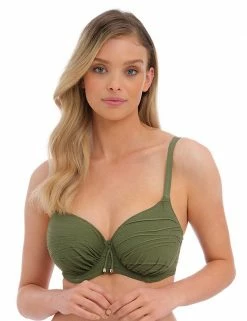 Outlet 🛒 Fantasie 👙 Bikinis Beach Waves Wired Scoop Neck 👙 Bikini Top 😀