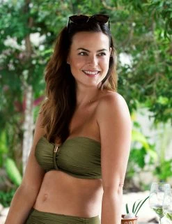 Budget 👏 Fantasie 👙 Bikinis Beach Waves Wired Padded Bandeau 👙 Bikini Top ✨