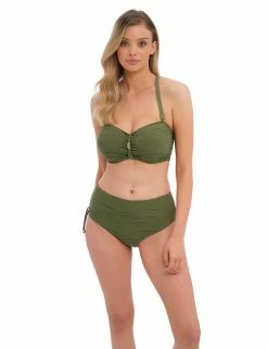 Budget 👏 Fantasie 👙 Bikinis Beach Waves Wired Padded Bandeau 👙 Bikini Top ✨ -Women's Holiday Shop Sales SD 10 T13 2667 JR X EC 3