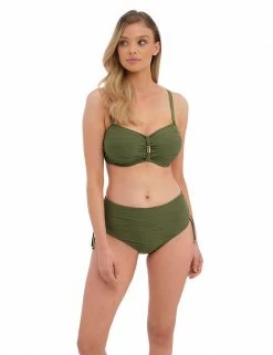 Budget 👏 Fantasie 👙 Bikinis Beach Waves Wired Padded Bandeau 👙 Bikini Top ✨ -Women's Holiday Shop Sales SD 10 T13 2667 JR X EC 5
