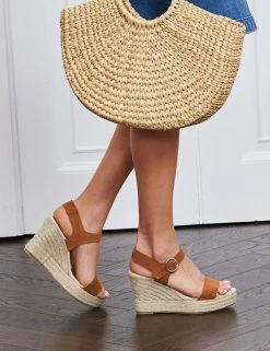 Top 10 🔔 SOSANDAR Sosandar Suede Buckle Ankle Strap Wedge Espadrilles 🧨