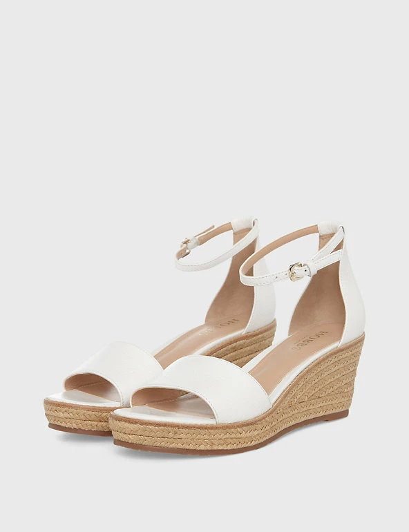 Cheap ❤️ HOBBS 🩴 Sandals Leather Wedge Buckle Espadrilles 🎉 3 Cheap ❤️ HOBBS 🩴 Sandals Leather Wedge Buckle Espadrilles 🎉 - Image 3