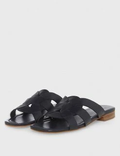 Top 10 🌟 HOBBS Leather Metallic Strappy Flat 🩴 Sandals 😉 -Women's Holiday Shop Sales SD 10 T83 5882 F0 X EC 90