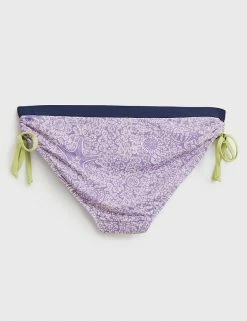 Coupon 🔔 White Stuff 👙 Bikinis Printed Tie Side High Leg 👙 Bikini Bottoms 🤩 -Women's Holiday Shop Sales SD 10 T83 6181 D4 X EC 3