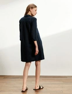 Brand new 🌟 JAEGER 👗 Dresses Pure Linen V-Neck Knee Length Shift 👗 Dress 🥰 -Women's Holiday Shop Sales SD 10 T97 6319C F0 X EC 2