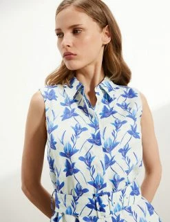 Brand new 🔔 JAEGER 👗 Dresses Pure Linen Floral Midi 👚 Shirt 👗 Dress 🎉 9 Brand new 🔔 JAEGER 👗 Dresses Pure Linen Floral Midi 👚 Shirt 👗 Dress 🎉 -Women's Holiday Shop Sales SD 10 T97 6326C KY X EC 2