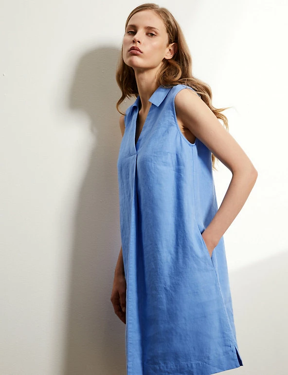 Wholesale π JAEGER π Dresses Pure Linen V-Neck Sleeveless Shift π Dress βοΈ 3 Wholesale π JAEGER π Dresses Pure Linen V-Neck Sleeveless Shift π Dress βοΈ - Image 3