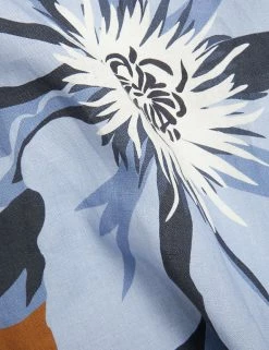 Buy 💯 JAEGER 👗 Dresses Pure Linen Floral Midi Skater 👗 Dress ✔️ -Women's Holiday Shop Sales SD 10 T97 6373C MH X EC 6