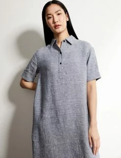 Cheapest โค๏ธ JAEGER ๐ Dresses Pure Linen Textured Maxi ๐ Shirt ๐ Dress โ 20 Cheapest โค๏ธ JAEGER ๐ Dresses Pure Linen Textured Maxi ๐ Shirt ๐ Dress โ -Women's Holiday Shop Sales SD 10 T97 6393C F0 X EC 1