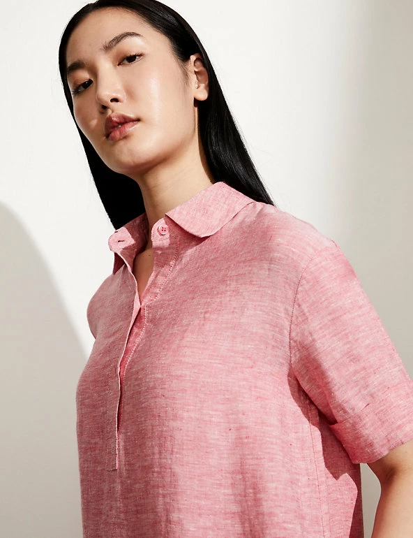 Cheapest โค๏ธ JAEGER ๐ Dresses Pure Linen Textured Maxi ๐ Shirt ๐ Dress โ 4 Cheapest โค๏ธ JAEGER ๐ Dresses Pure Linen Textured Maxi ๐ Shirt ๐ Dress โ - Image 4