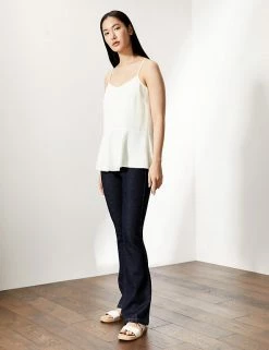 Coupon ❤️ JAEGER Tops Pure Silk V-Neck Cami Top 👍 -Women's Holiday Shop Sales SD 10 T97 6543C Z0 X EC 1