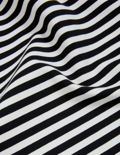 Buy 🌟 JAEGER Tops Cotton Rich Striped Short Sleeve Top 🥰 -Women's Holiday Shop Sales SD 10 T97 6815C FZ X EC 6