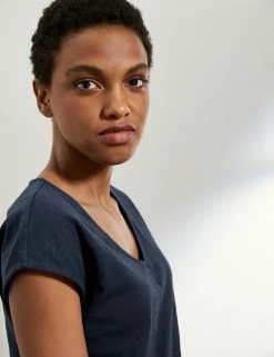 Top 10 👏 JAEGER T-shirts Pure Cotton V-Neck Short Sleeve T-Shirt ⭐ -Women's Holiday Shop Sales SD 10 T97 6823C F0 X EC 2